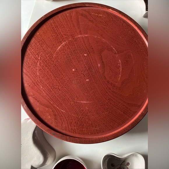 Cleminson's Galagray Ware Hearts & Fans Shape Complete Lazy Susan - Picture 11 of 13